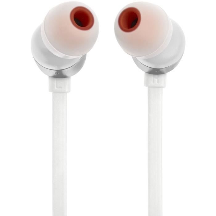Auriculares con cable JBL Tune 310C - USB-C - Compatibles con audio de alta resolución - Blanco