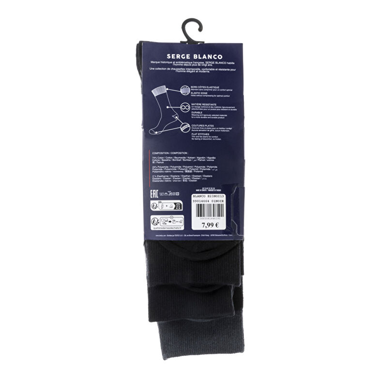 Calcetines y medias negras para hombre