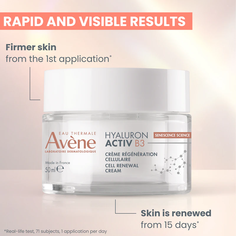 Avène Hyaluron Activ B3 Creme de Renovação Celular, creme revitalizante para as células da pele
