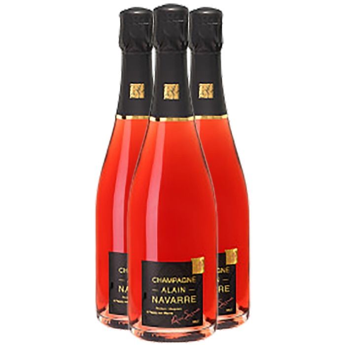 Champagne Alain Navarre Champagne La Cuvée Rosé de Saignée Brut (3x75cl)