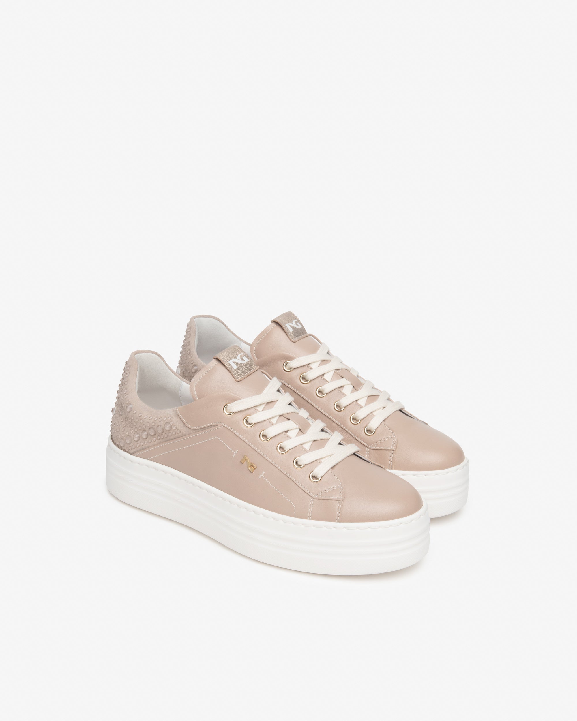Baskets en cuir et daim pour femmes