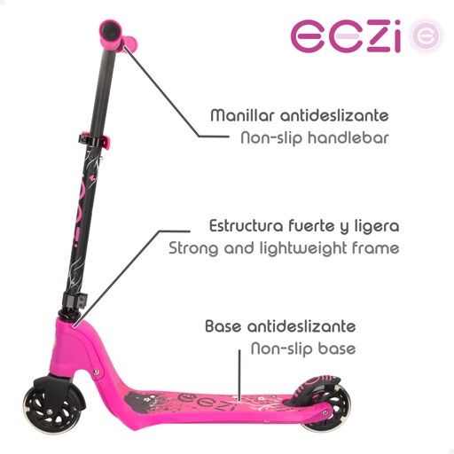  Trottinette électrique Eezi à deux roues avec lumières