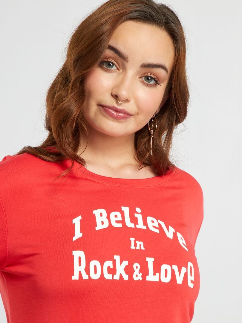 Camiseta Jersey - So Easy - VERMELHA