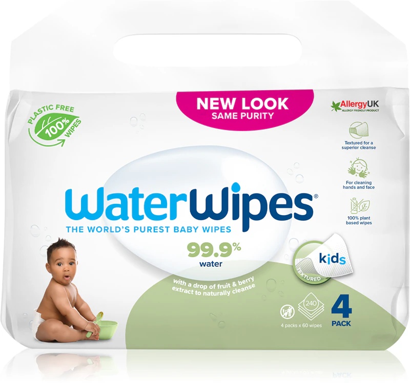 „WaterWipes“ kūdikių servetėlės su muilo kvapu, 4 vnt. švelnių kūdikių servetėlių