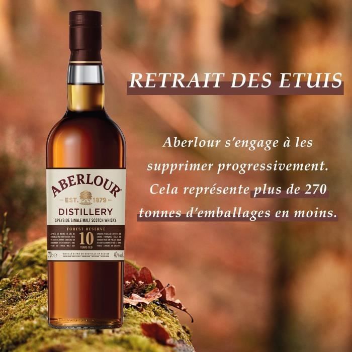 Aberlour - Whisky escocés Single Malt de 10 años - 40,0% vol. - 70 cl con caja de regalo