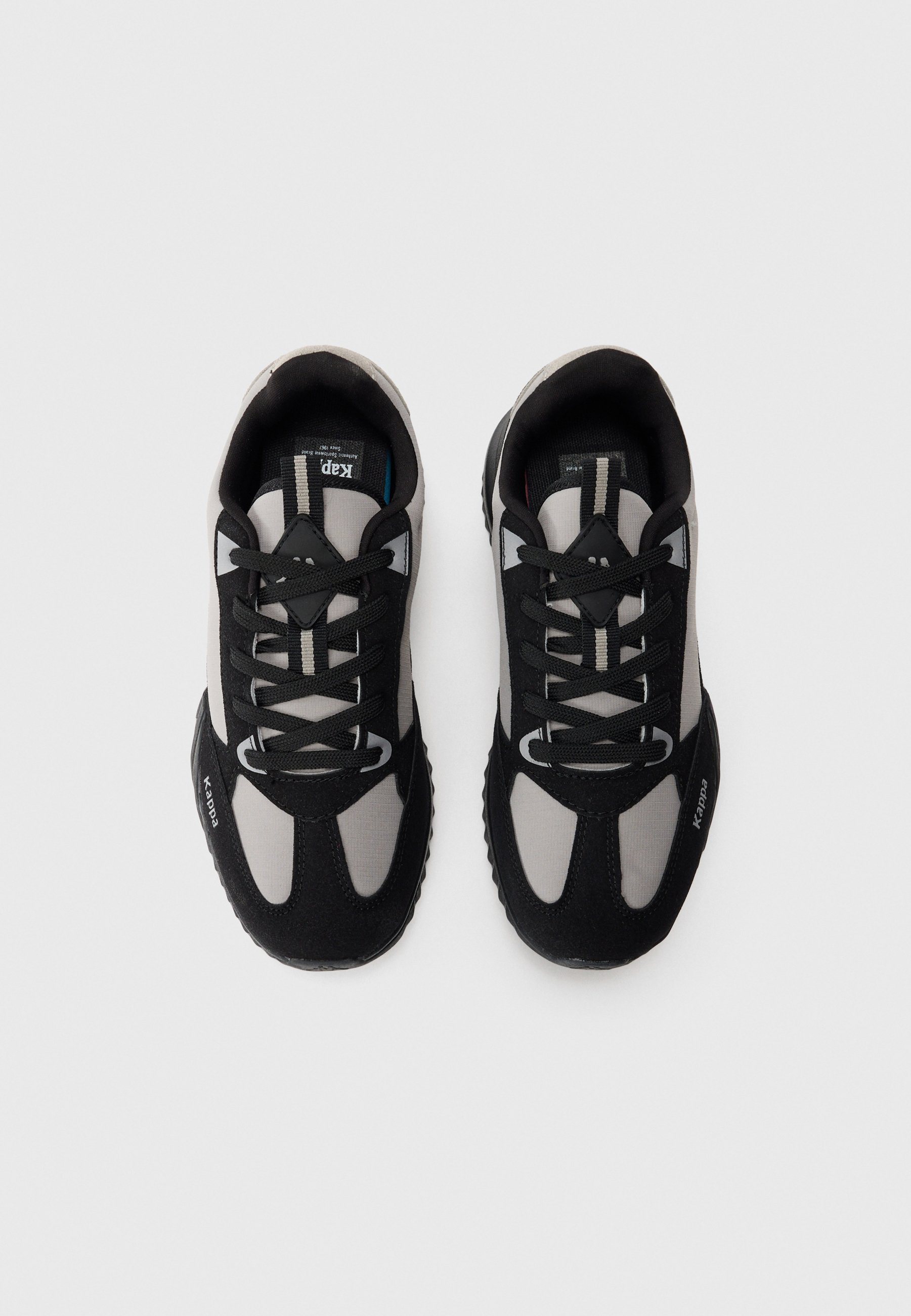 Kappa AUTHENTIC ARKLOW UNISEX - Sneakers - zwart/zilverkleurig