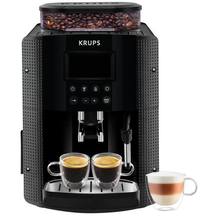 Macchina da caffè automatica KRUPS con display LCD e pulizia automatica EA815070