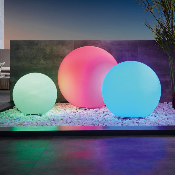 Esfera de luz externa inteligente