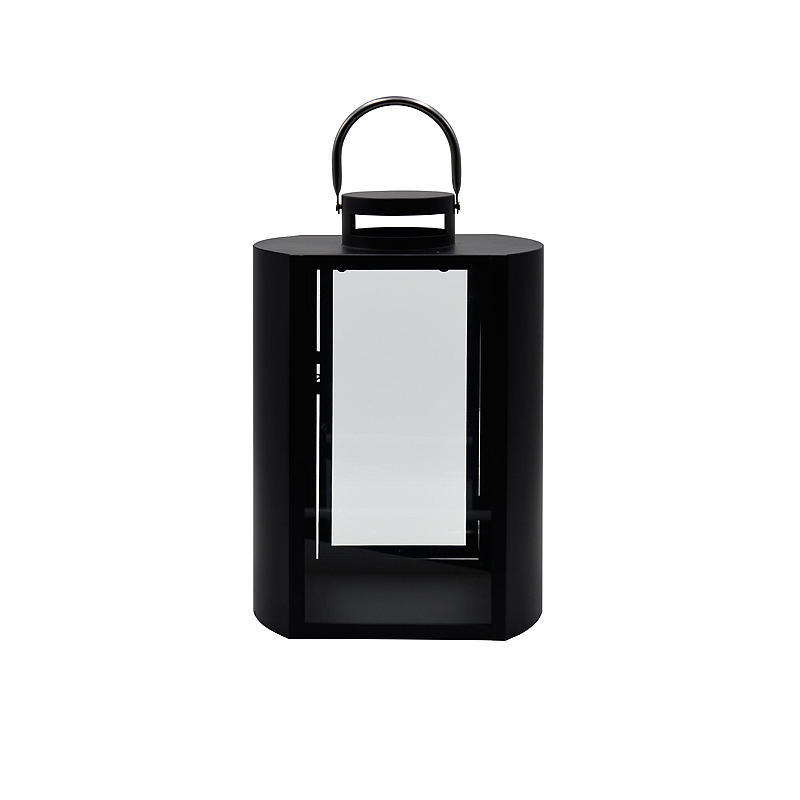 Hemlykta Villa 40x27x19 cm metall/glas svart