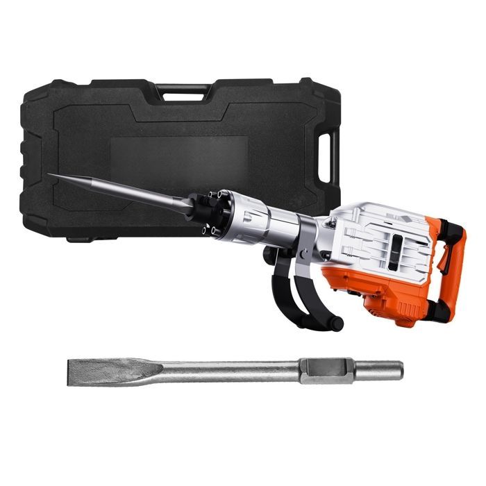 Demolition Hammer - Duoku - 3500W - Concrete Breaker - Electric Hammer - with 2 Chisels - Power Tool