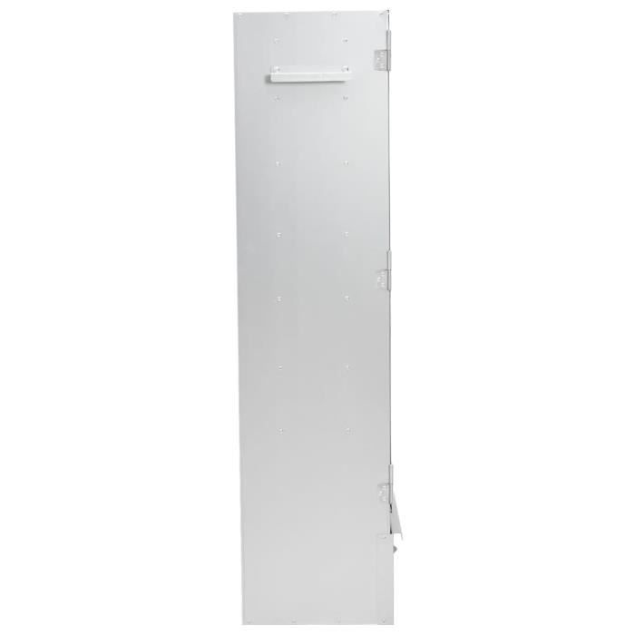 Ahumador - VIDAXL - 44,5 x 29 x 110 cm - Acero galvanizado - Uso exterior - Termómetro incorporado