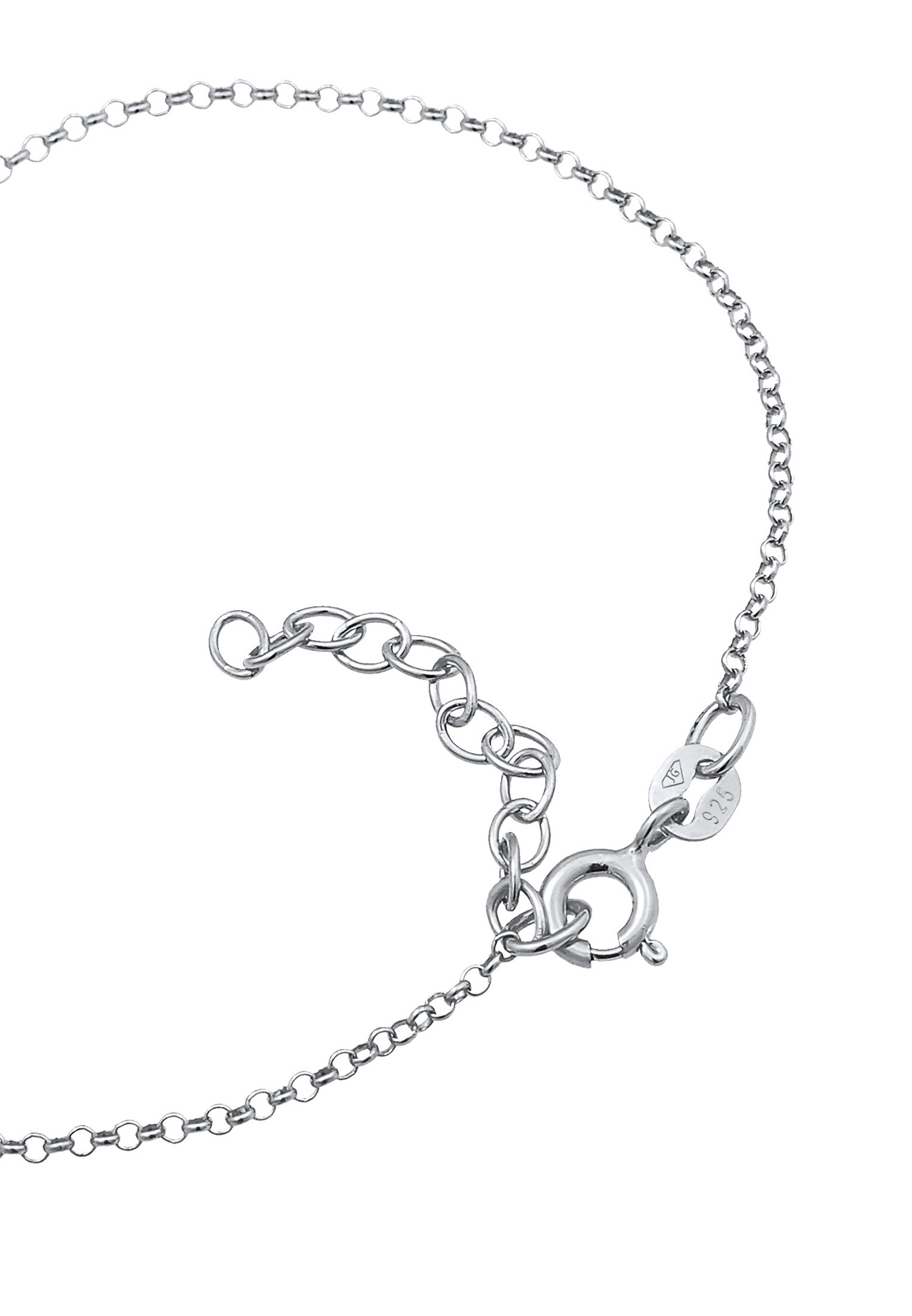 Elli Femmes pendentif lettre M Basique en argent sterling 925