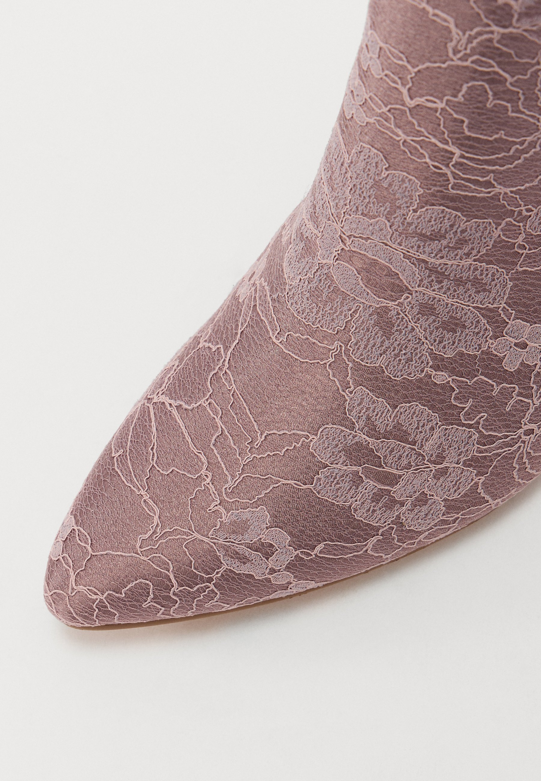 Botas de cano curto com salto alto Anna Field - rosa