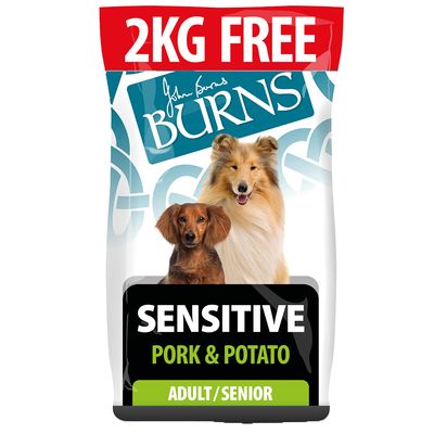 Croquettes pour chiens Burns - 12 kg + 2 kg offerts !*