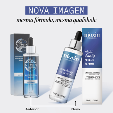 Nioxin Professionals Night Density Rescue serumas galvos odai ir plaukams, tankinantis kremas, 70 ml