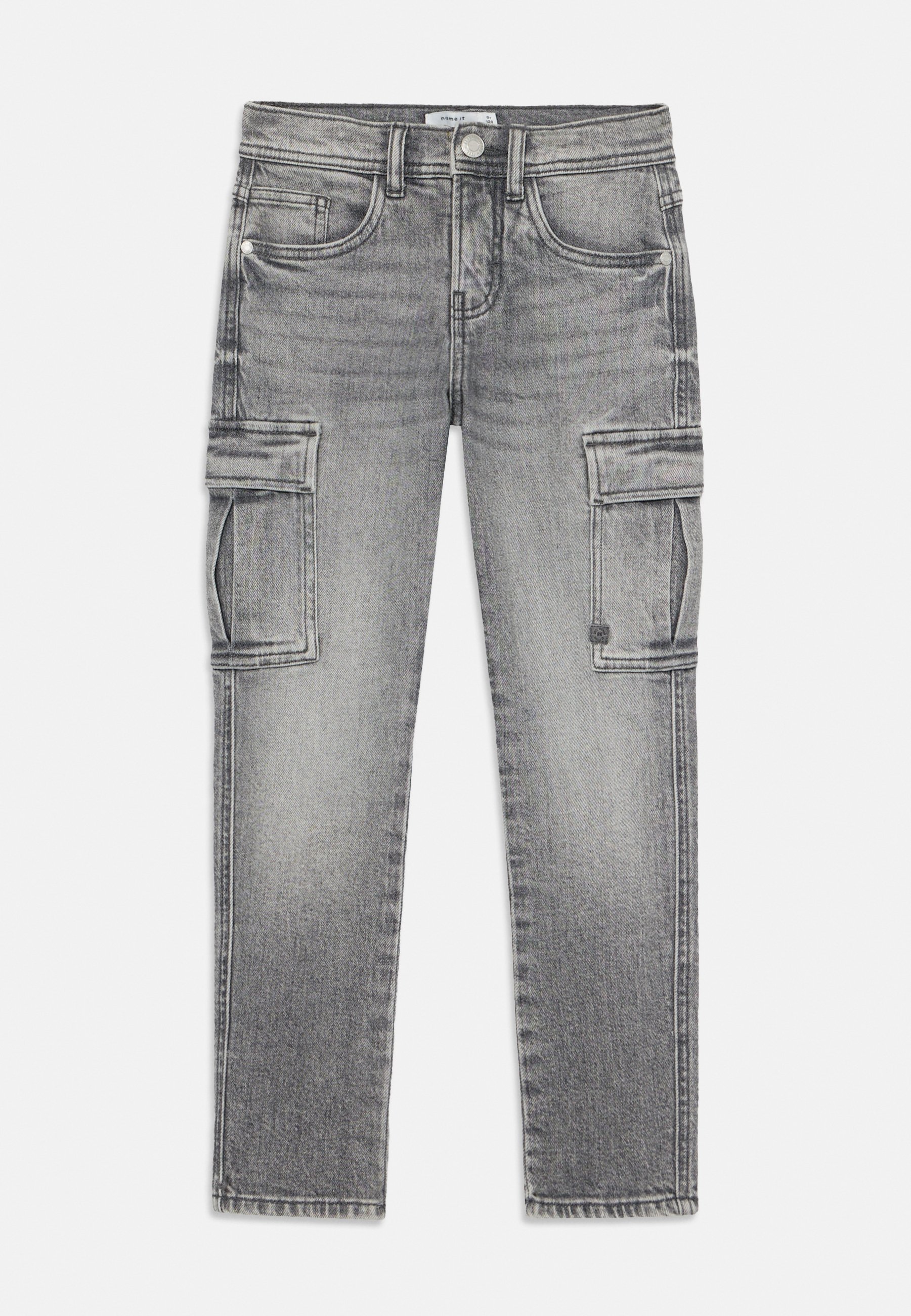 Nazwij to NKMSILAS TAP NOOS - Jeansy z prostą nogawką - średni szary denim