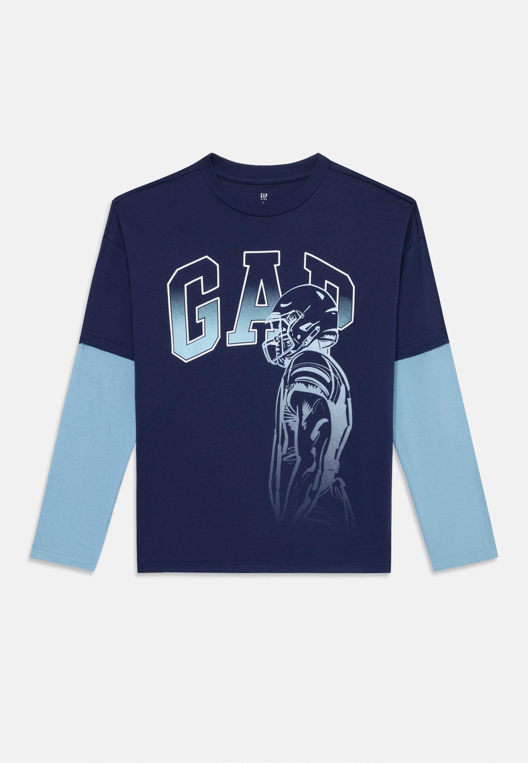 GAP ELV GRAPHIC T-SHIRT VOOR JONGENS - Top met lange mouwen - nieuw marineblauw