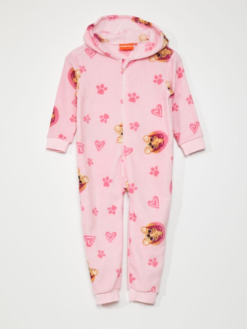 Paw Patrol fleece jumpsuit - roze