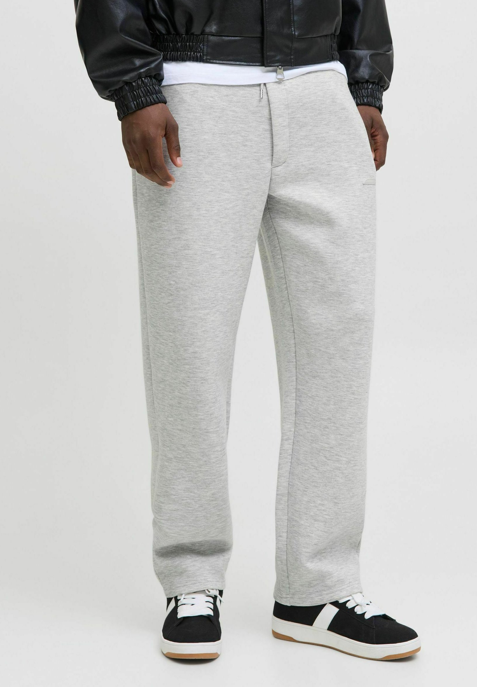 Spodnie dresowe Jack & Jones - jasnoszary melanż