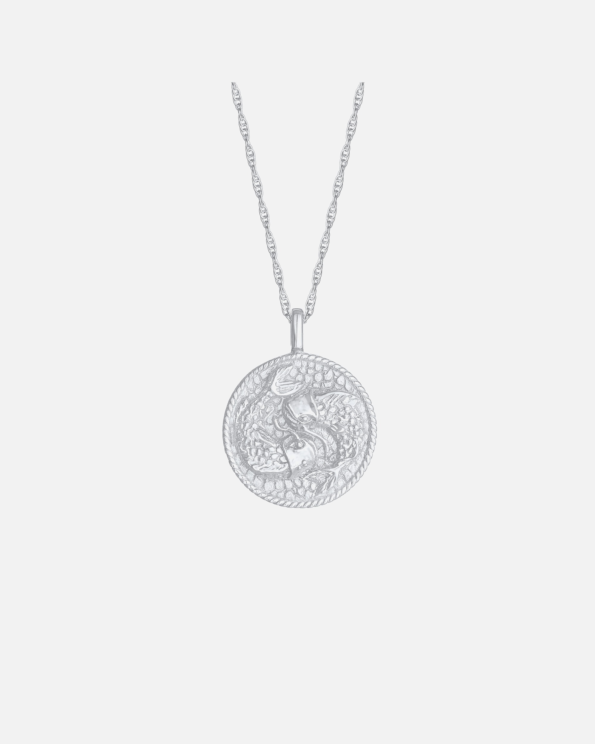 Elli Pièce du zodiaque pour dames Poissons Tendance Astro antique en argent sterling 925