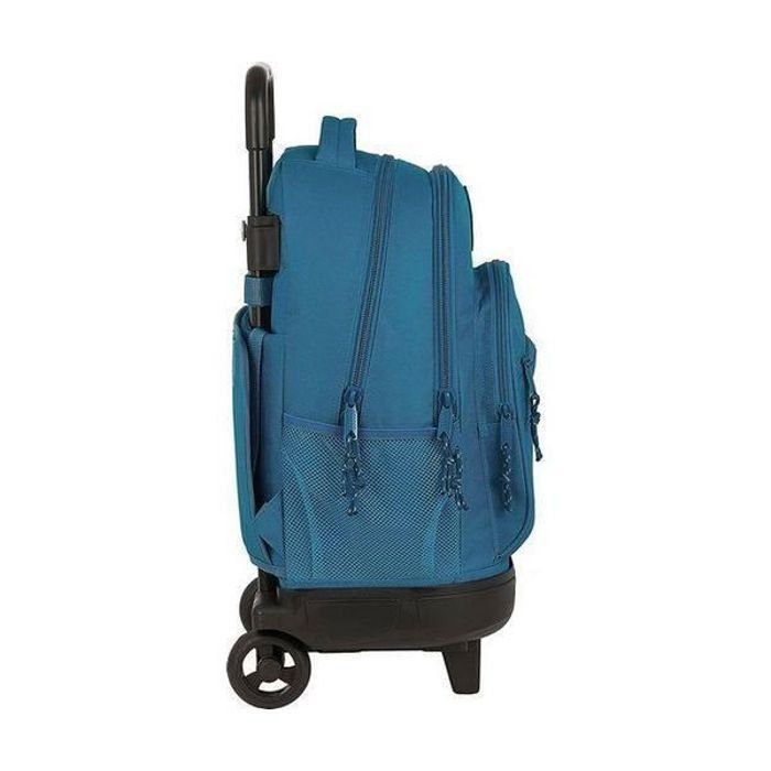 Zaino scolastico con ruote - BlackFit8 - Blu Egeo - Taglia unica - Rimovibile - Unisex