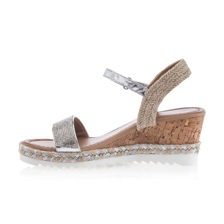 Sandalias grises para mujer / Zapatos de punta abierta