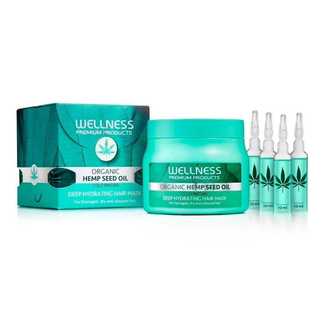 Wellness-Haarmaske: Tiefenwirksame Feuchtigkeitsmaske + 4 ampulky – 500 ml