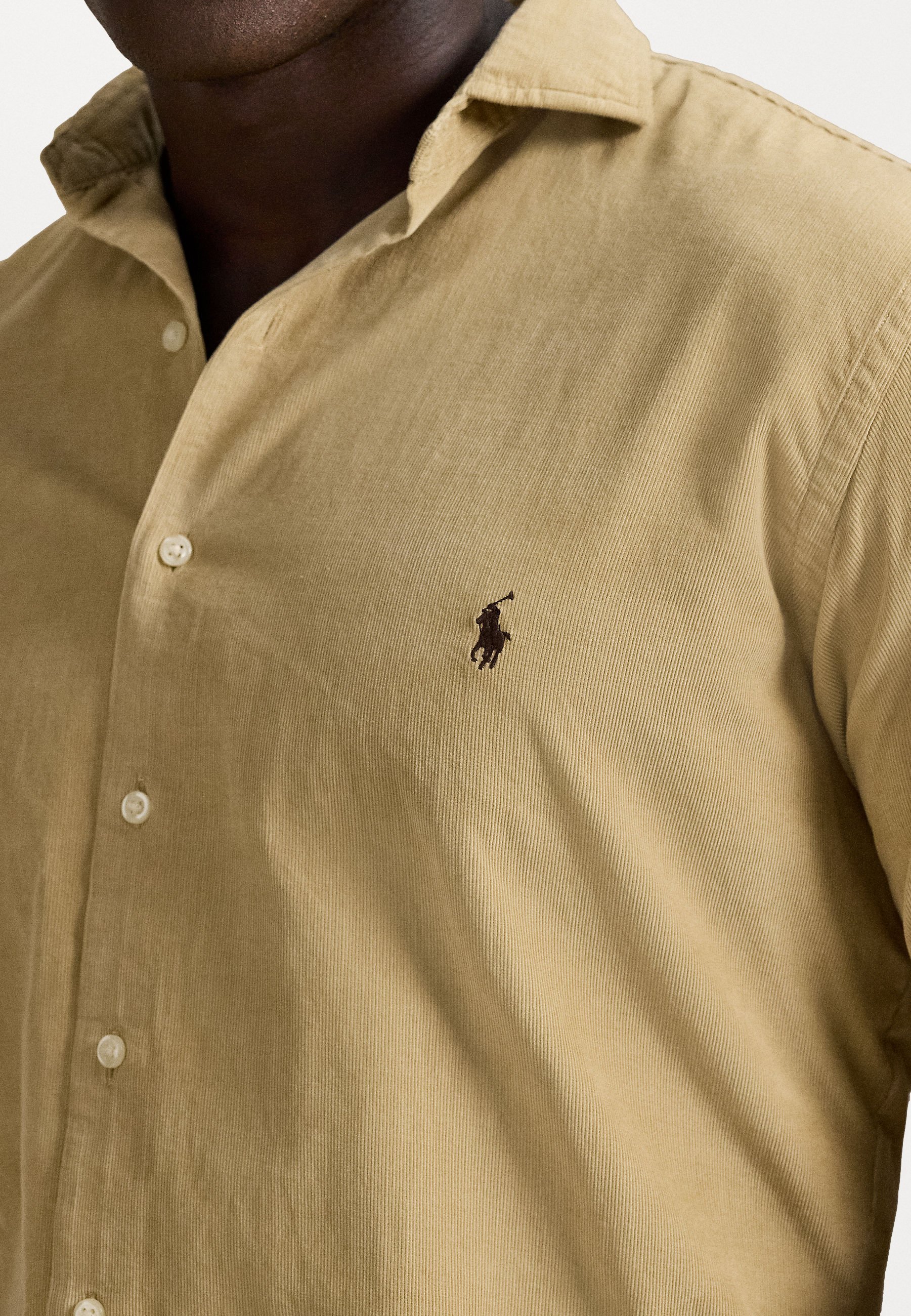 Camicia Polo Ralph Lauren Big & Tall in velluto a coste fini - Camicia - beige costiero