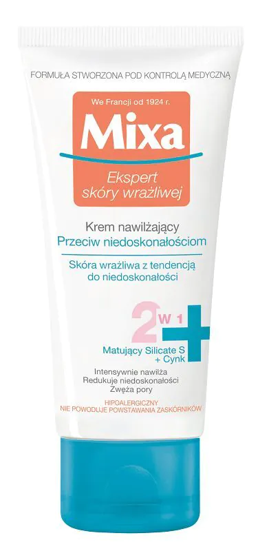 Mixa Krem nawilżający przeciw niedoskonałościom 2w1