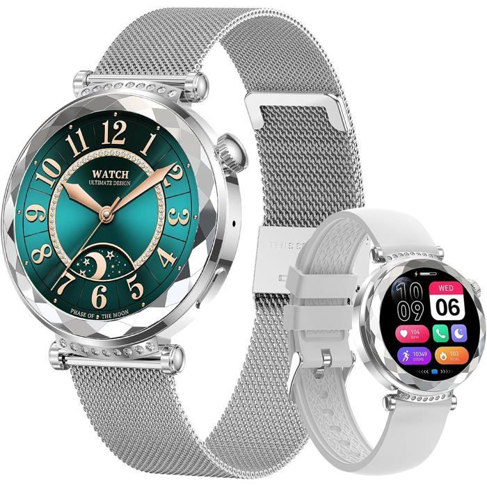 Smartwatch da donna, activity tracker per Android/iOS, schermo AMOLED da 1,19
