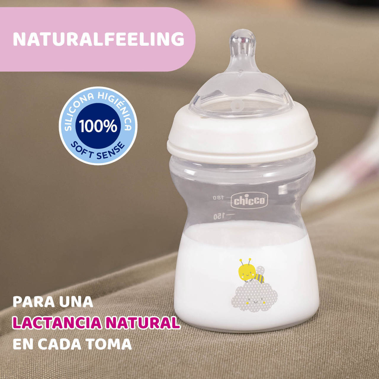 Μπιμπερό σιλικόνης NaturalFeeling 250ml 2μηνης+