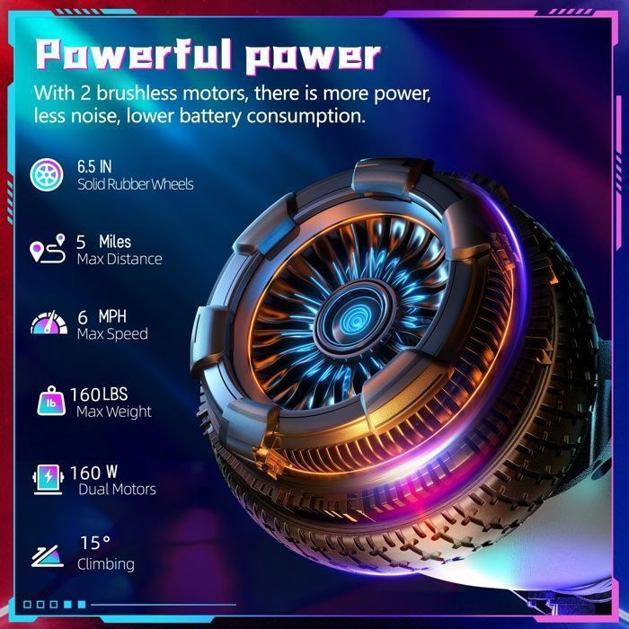 Hoverboard elettrico da 6,5