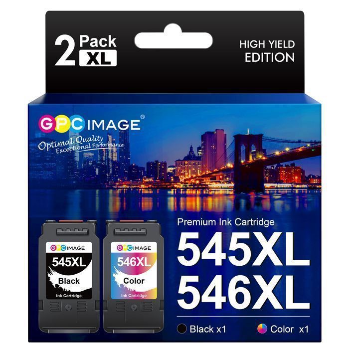 Printercartridge - GPC Image 545xl - Compatibel met PG-545XL CL-546XL voor Pixma MX495 TR4550 TR4551 TS3150 TS3151