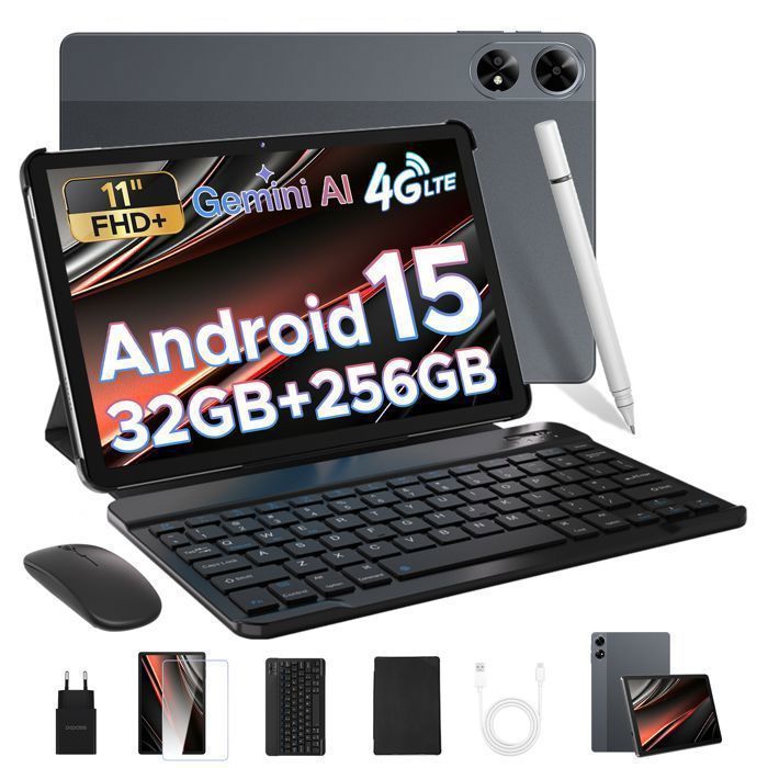 DOOGEE TAB G6+ Tablet - Android 15 Gemini AI, Unisoc T7280, 11