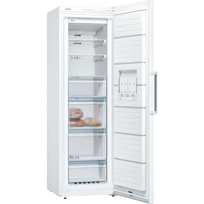 Gefrierschrank (Standgerät) – BOSCH SER4 – GSN36CWEP – Energieeffizienzklasse E – 242 l – 186 x 60 x 65 cm – Weiß