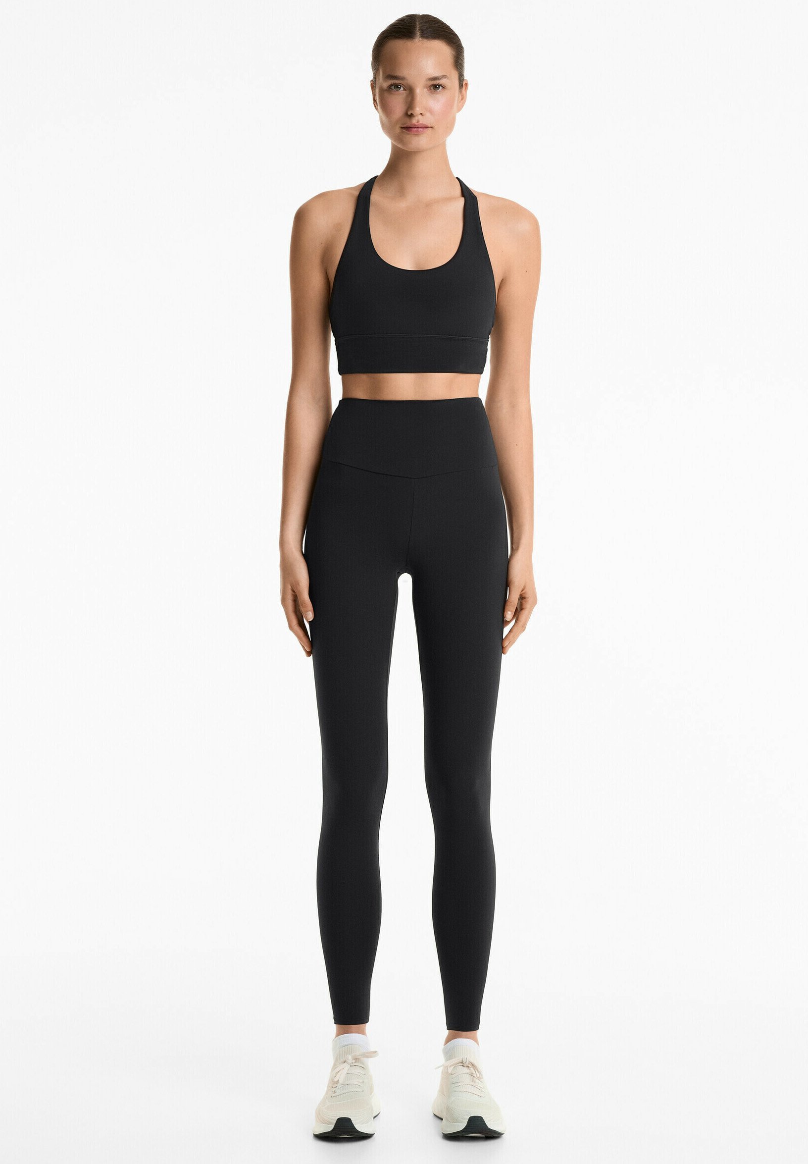 OYSHO COMFORTLUX SUPER HIGH RISE 70 cm VOLLEDIGE LENGTE - Leggings - zwart
