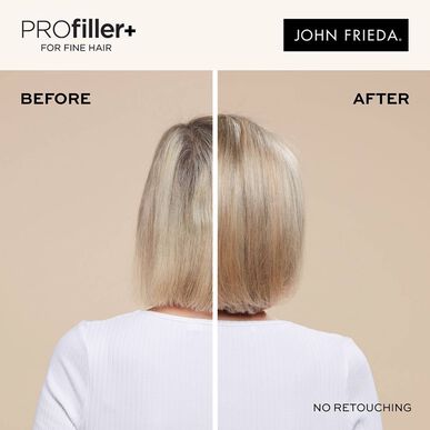 John Frieda Profiller Fine Hair šampūnas, drėkinamasis ir tankinamasis šampūnas ploniems plaukams, 250 ml