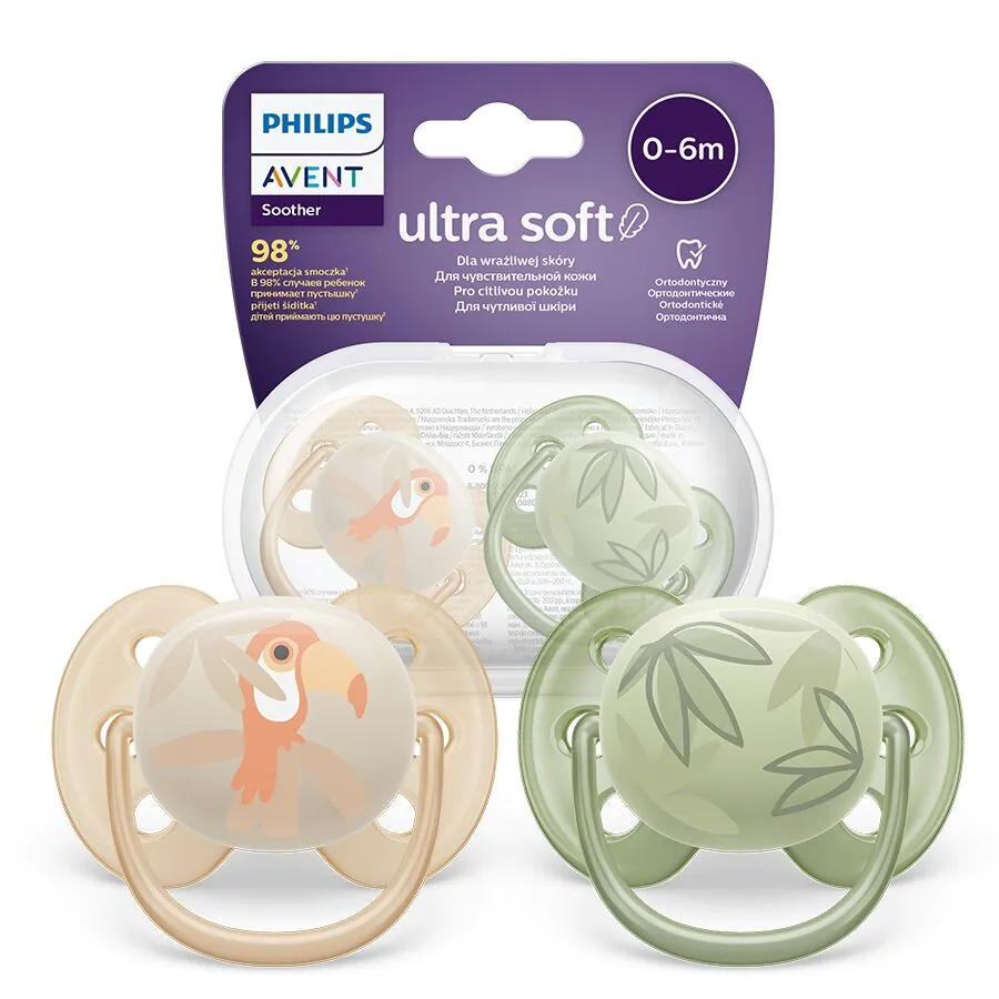 Avent Smoczek Ultra Soft 0-6, neutral
