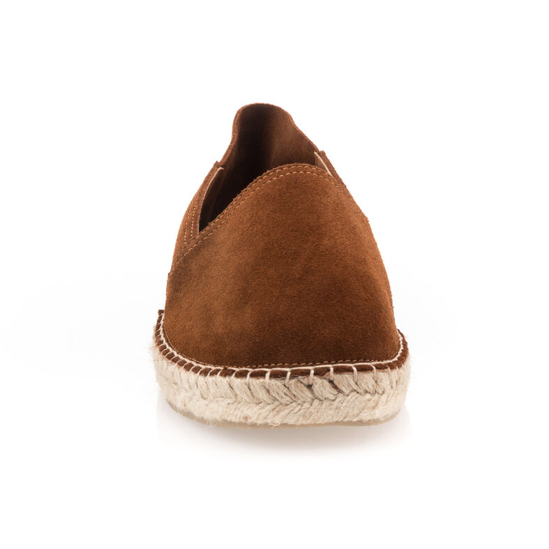Herrbruna espadriller med repsulor