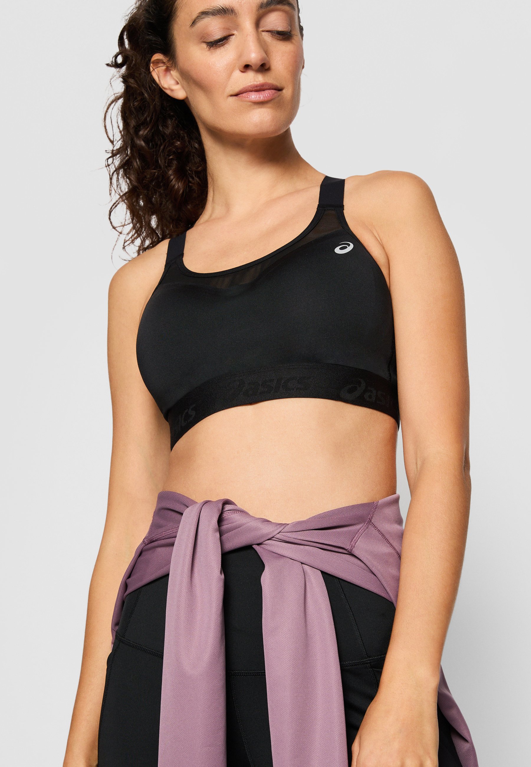 ASICS ROAD COMBINATION BRA - Sportbeha met hoge ondersteuning - Performance zwart
