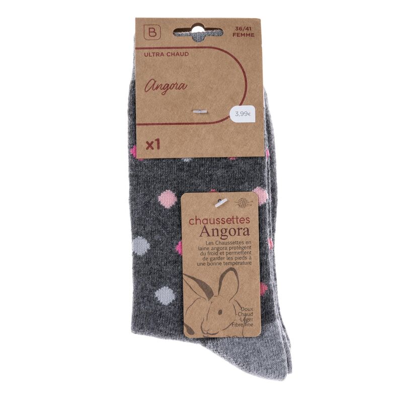 Chaussettes et collants Femme Gris