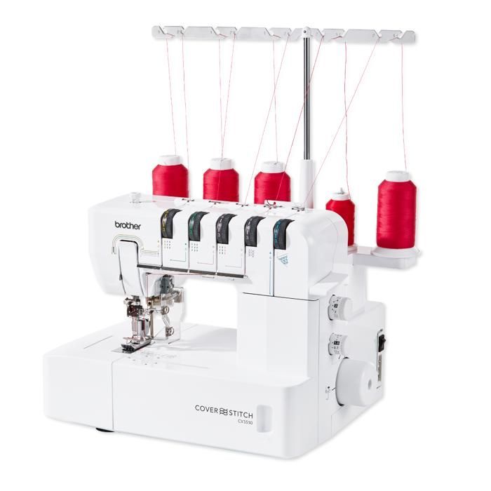 Recouvreuse - BROTHER - CV3550 - 5,4, 3 et 2 fils - Bras libre - Espace de travail large
