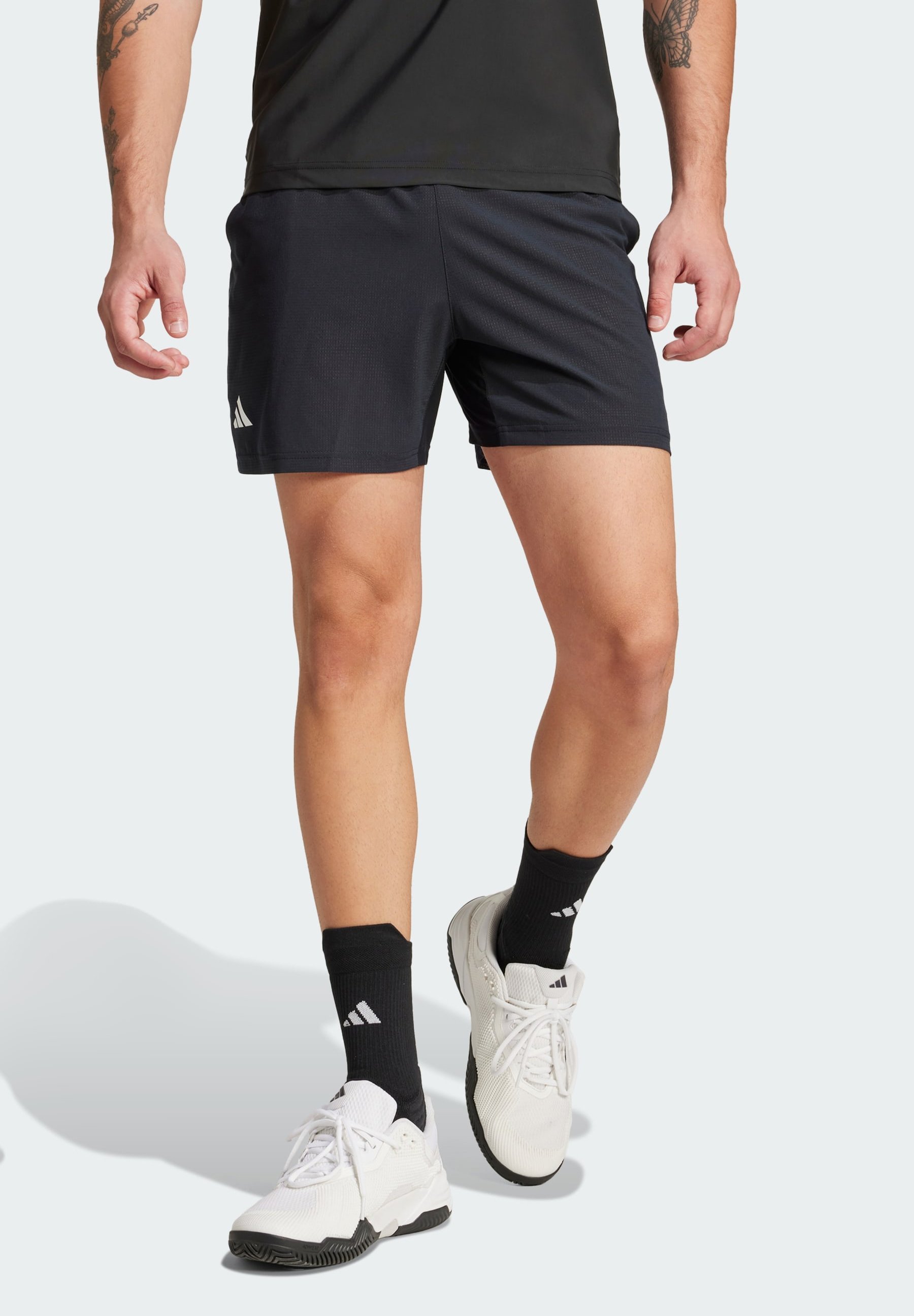 adidas Performance TENNIS 5-INCH ERGO - Sportovní kraťasy - black