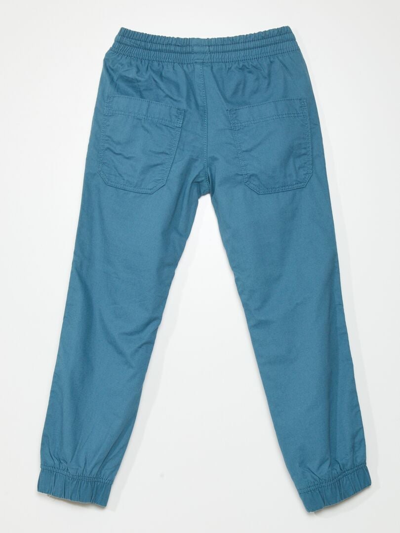 Twill joggingbroek - blauw