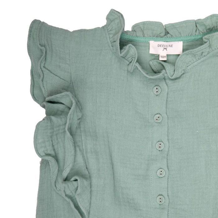 Vestido verde menta con volantes y botones en la parte delantera, Children's DEELUXE 74
