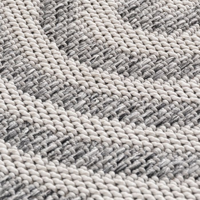 SIMPEX Tapis d'extérieur Gris 160x230 cm, cuisine, modern design bohème
