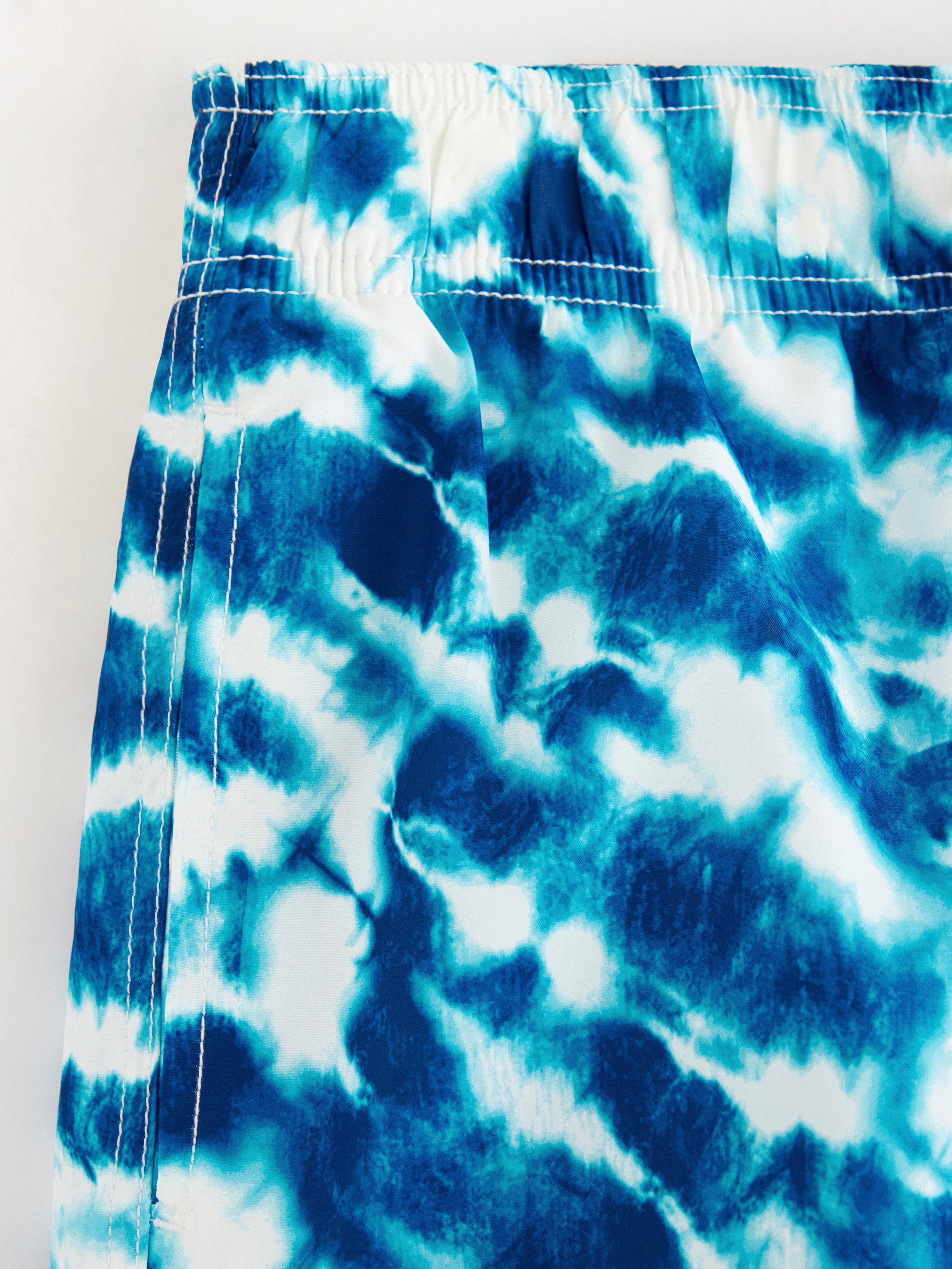Short de bain blanc cassé