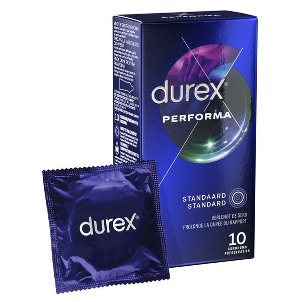 „Durex Performa“ prezervatyvai<br>Medicinos prietaisas - 10 vnt.