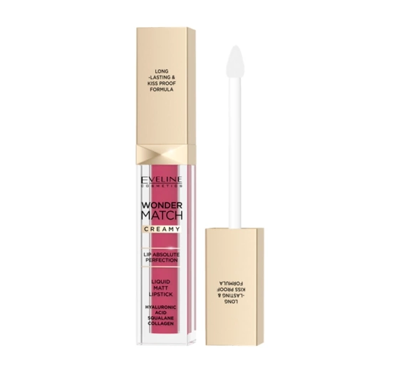 Eveline Cosmetics Wonder Match matowa pomadka w płynie 10 Berry Rose 6,8 ml