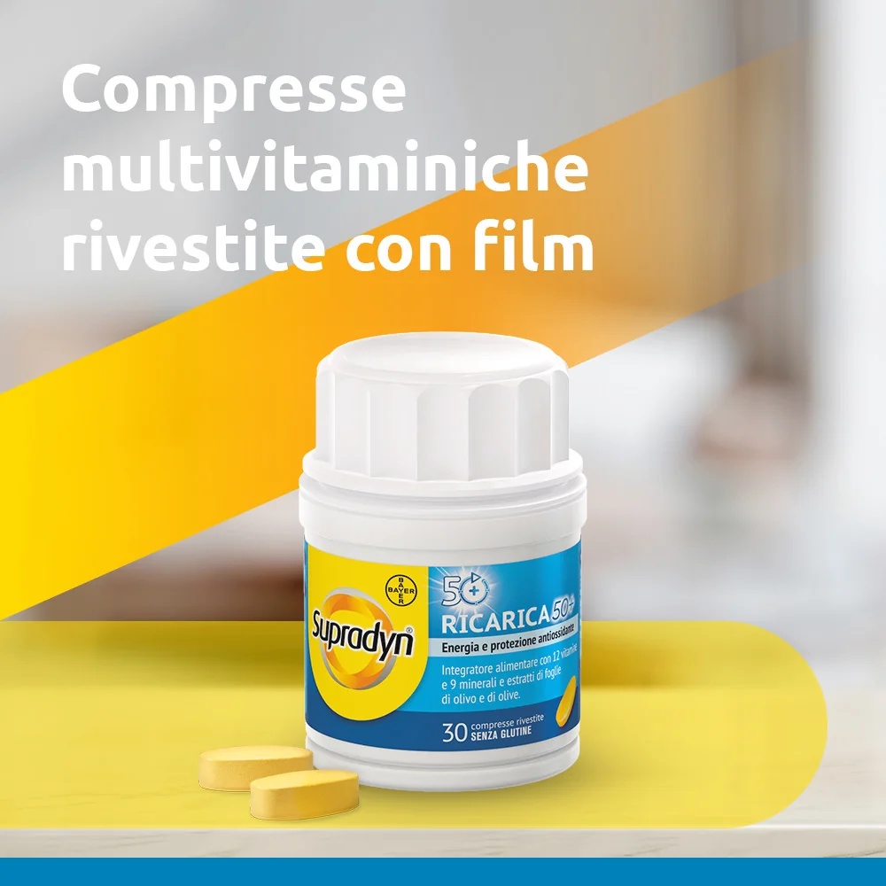 SUPRADYN Supradyn Recharge 50+ Voedingssupplement 30 tabletten Vitaminen en mineralen